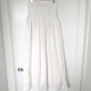 Highwaisted Silk A-line Skirt